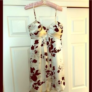 Spaghetti strap satin dress!